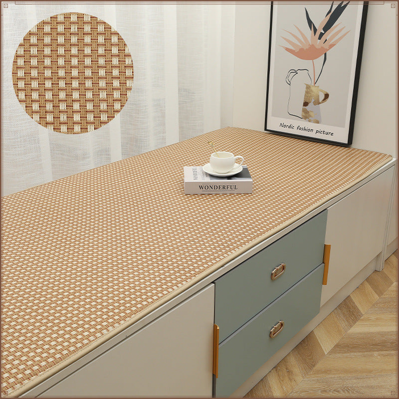 Summer bay window mat balcony mat rattan mat bay window mat living room window sill thickened tatami floor mat simple atmosphere