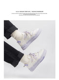 Hong kong style popular chunky white sneakers for women, new autumn 2026 collection, versatile casual athletic skate shoes, student running shoes