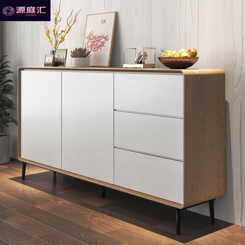 Solid wood sideboard - minimalist tea cabinet for living room, nordic kitchen storage cabinet, entryway console table, storage cabinet