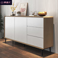 Solid wood sideboard - minimalist tea cabinet for living room, nordic kitchen storage cabinet, entryway console table, storage cabinet