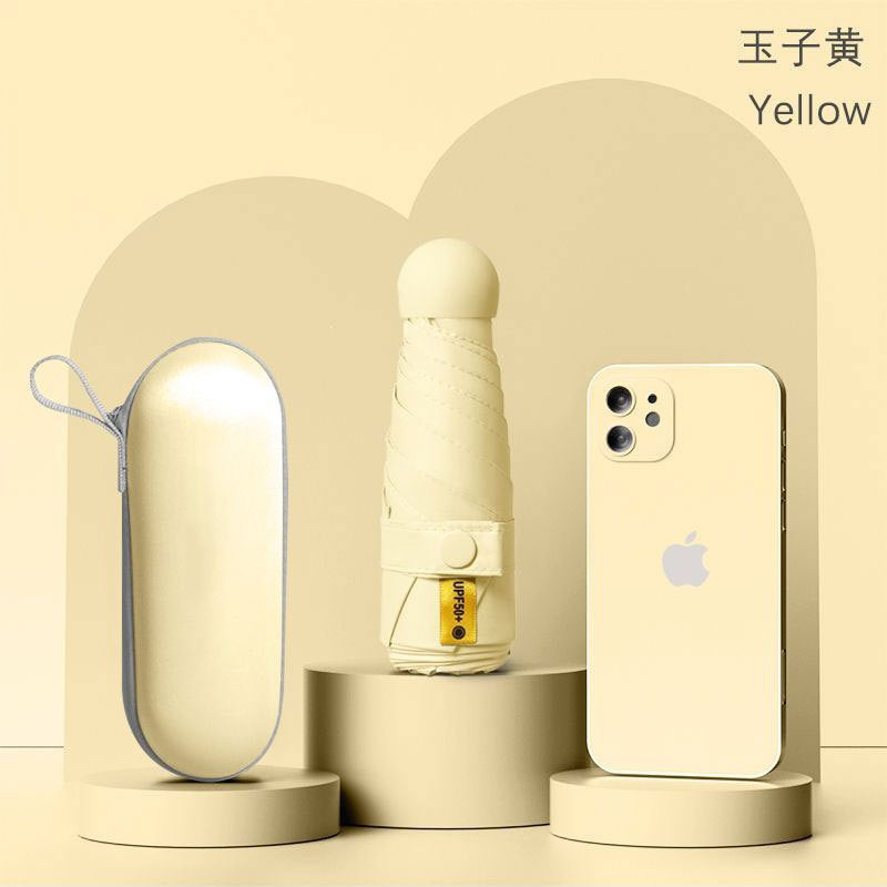 50% off umbrella for both sunny and rainy days, women's sun umbrella, sun protection and uv protection capsule umbrella, foldable mini sunshade umbrella, personalized