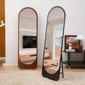 Floor-standing full-length mirror, chinese ancient style solid wood full-length mirror, for home floor-standing mirror, retro floor-standing dressing mirror, metal