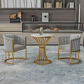 One table and two sofas "houndstooth cotton and linen"