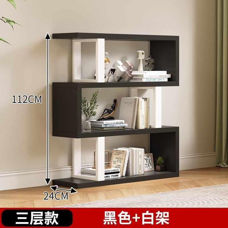 Floor-standing storage rack bookshelf solid wood wall shelf toy storage rack for home multi-layer bookcase combination storage rack
