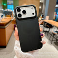 Suitable for iphone17promax large hole liquid silicone magnetic phone case new cross-border apple 15 protective cover