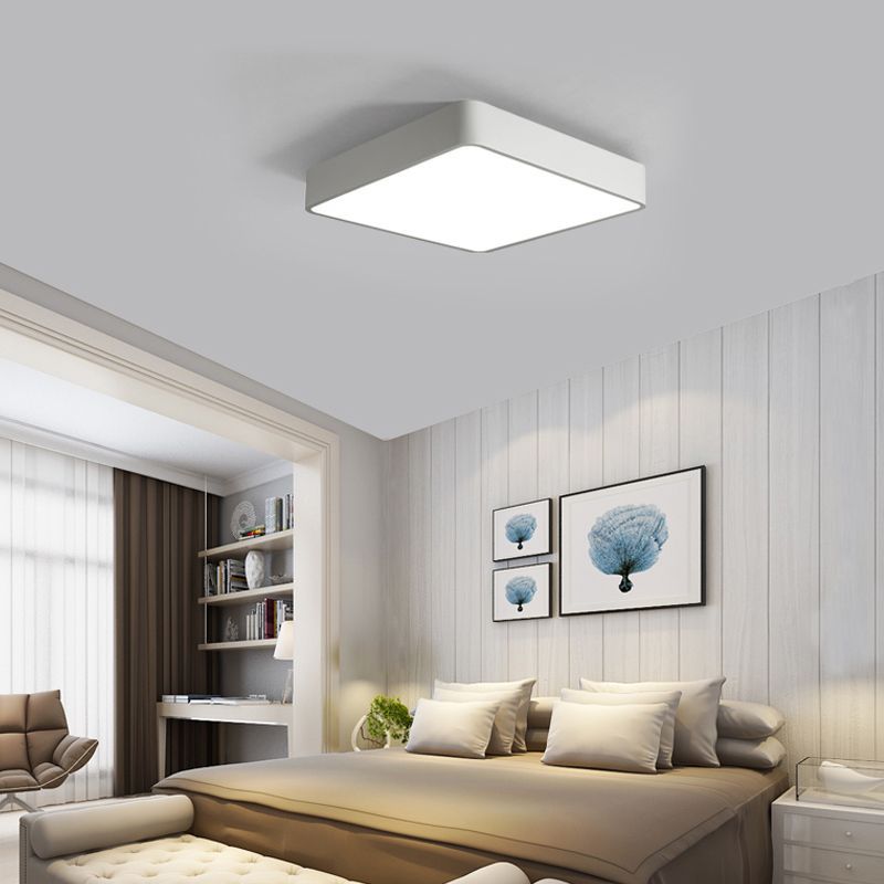 Modern minimalist led pendant light - square design for studio, office, shopping mall, supermarket, and retail store lighting