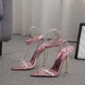 Wholesale high heel factory: european and american style new cross-strap stiletto heel sandals with silver rhinestone detailing - ultra high heels