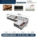 Massage genuine leather sofa italian minimalist living room smart multifunctional sofa 2025 new corner leather sofa