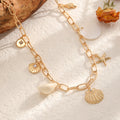 European and american cross-border bohemian beach vacation style starfish shell necklace - summer fashion casual versatile choker