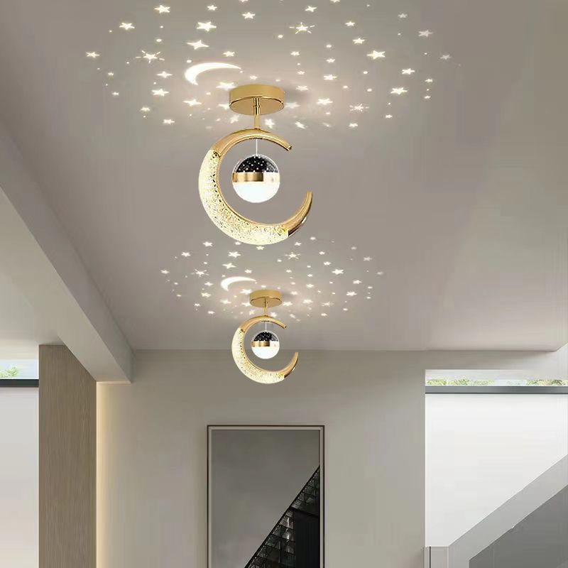 Corridor aisle light new entrance foyer balcony lighting Daquan Internet celebrity starry sky high-end entrance staircase aisle light