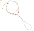 new arrival rhinestone finger bracelet ethnic style summerfashion hundred hand back chain ring all-in-one hand chain