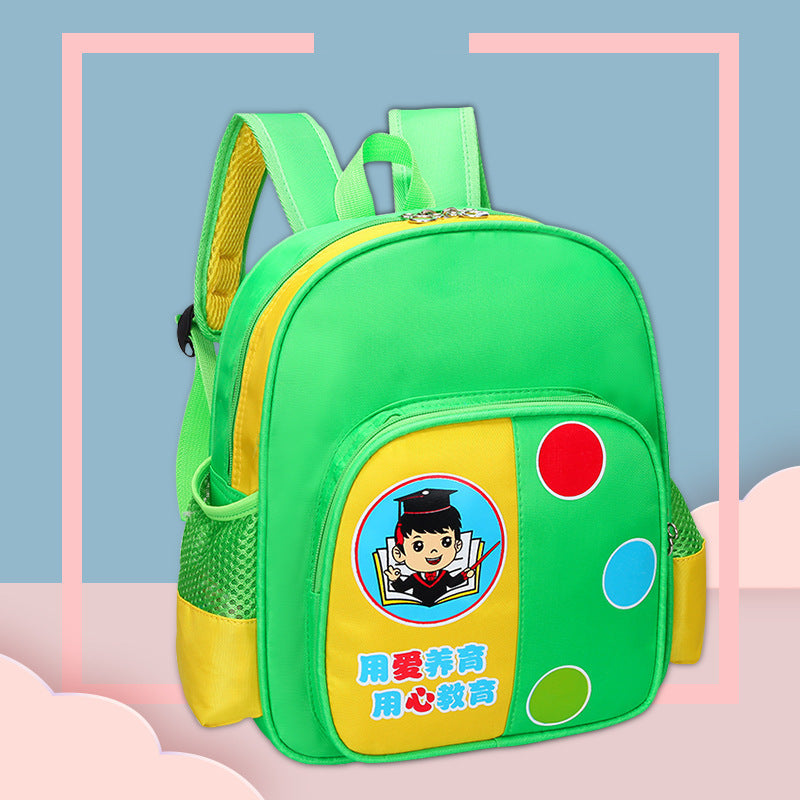 Kindergarten schoolbag manufacturer wholesale printed british men's and women's training class chain handle schoolbag printed logo