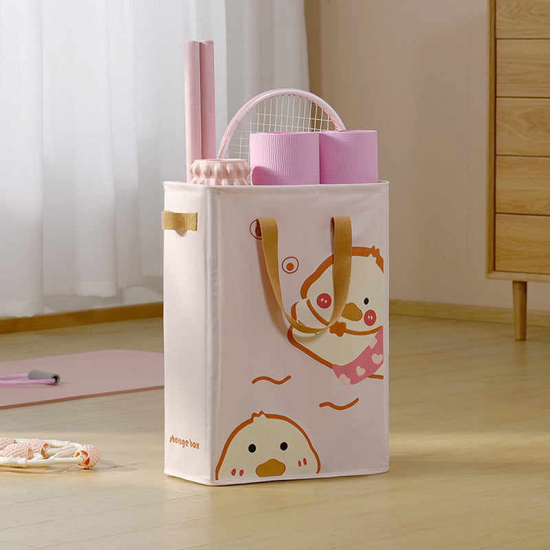 Mengqu yoga mat storage basket foldable fitness sports equipment storage basket with wheels household rack dirty clothes basket