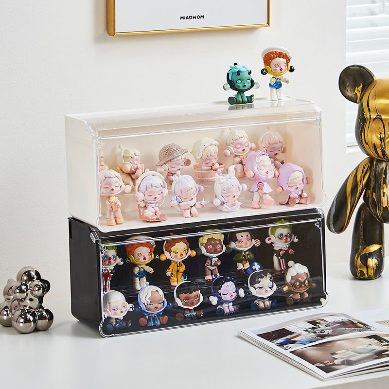Blind Box POP MART Storage High Plastic Display Stand Figure Storage Acrylic Doll Lego Display Cabinet