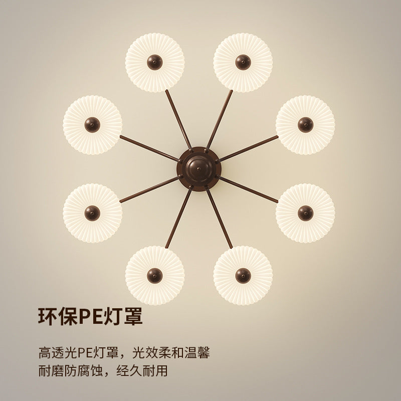 Vintage French medieval style living room chandelier bedroom study American 2025 new full spectrum eye protection hall lamps