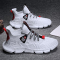 Spring breathable flyknit athletic dad shoes - versatile men's anti-odor mesh casual running sneakers - trendy yeezy style