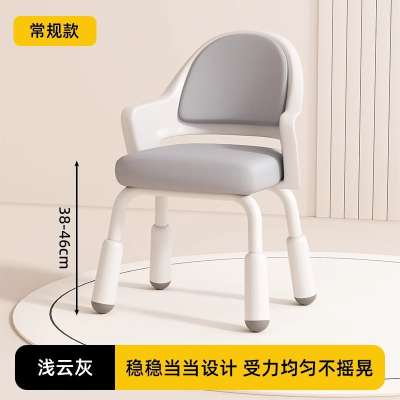 Children's adjustable height study chair - non-slip writing chair for home learning, ideal for bedrooms and studies, promotes proper posture