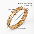 Wholesale braided open bangle bracelet - fashionable, minimalist, irregular round alloy bracelet for women - perfect for us & european cross-border e-commerce