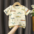 Short t-shirt-yellow crocodile
