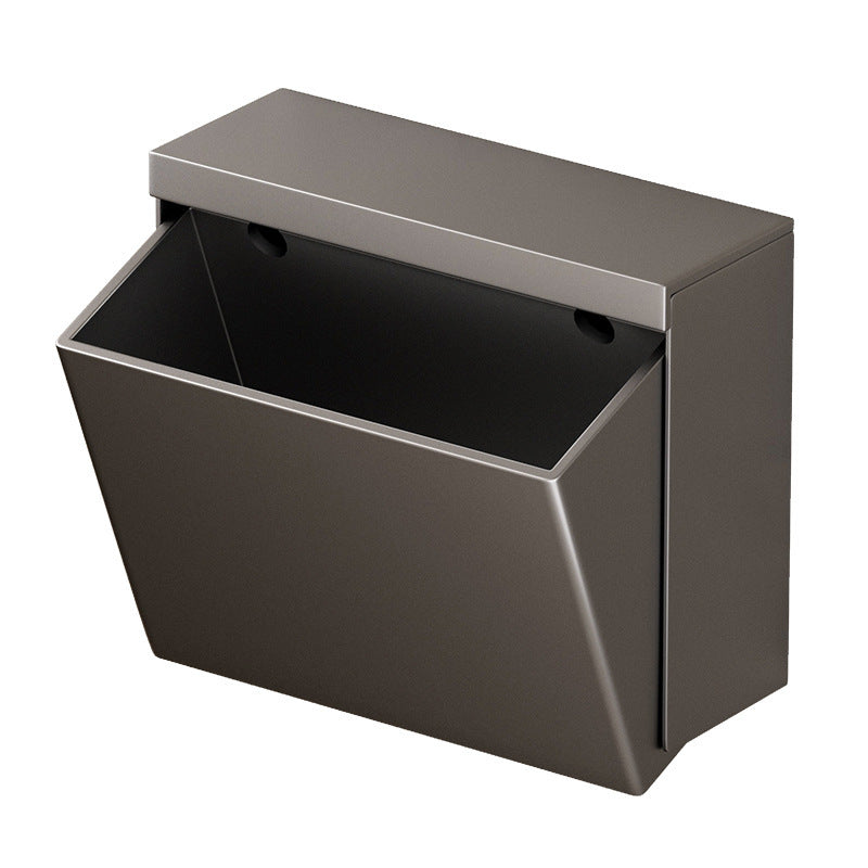 Gun gray toilet toilet carton toilet paper straw carton non-punching waterproof toilet paper shelf toilet tissue box