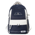 2025 new forest-inspired, high-style, large-capacity, durable, color-blocked backpack for middle and high school students, college students, and travel