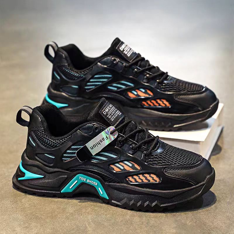 Winter men's breathable shoes 2025 new youth casual versatile sports running mesh anti-odor height increasing dad shoes