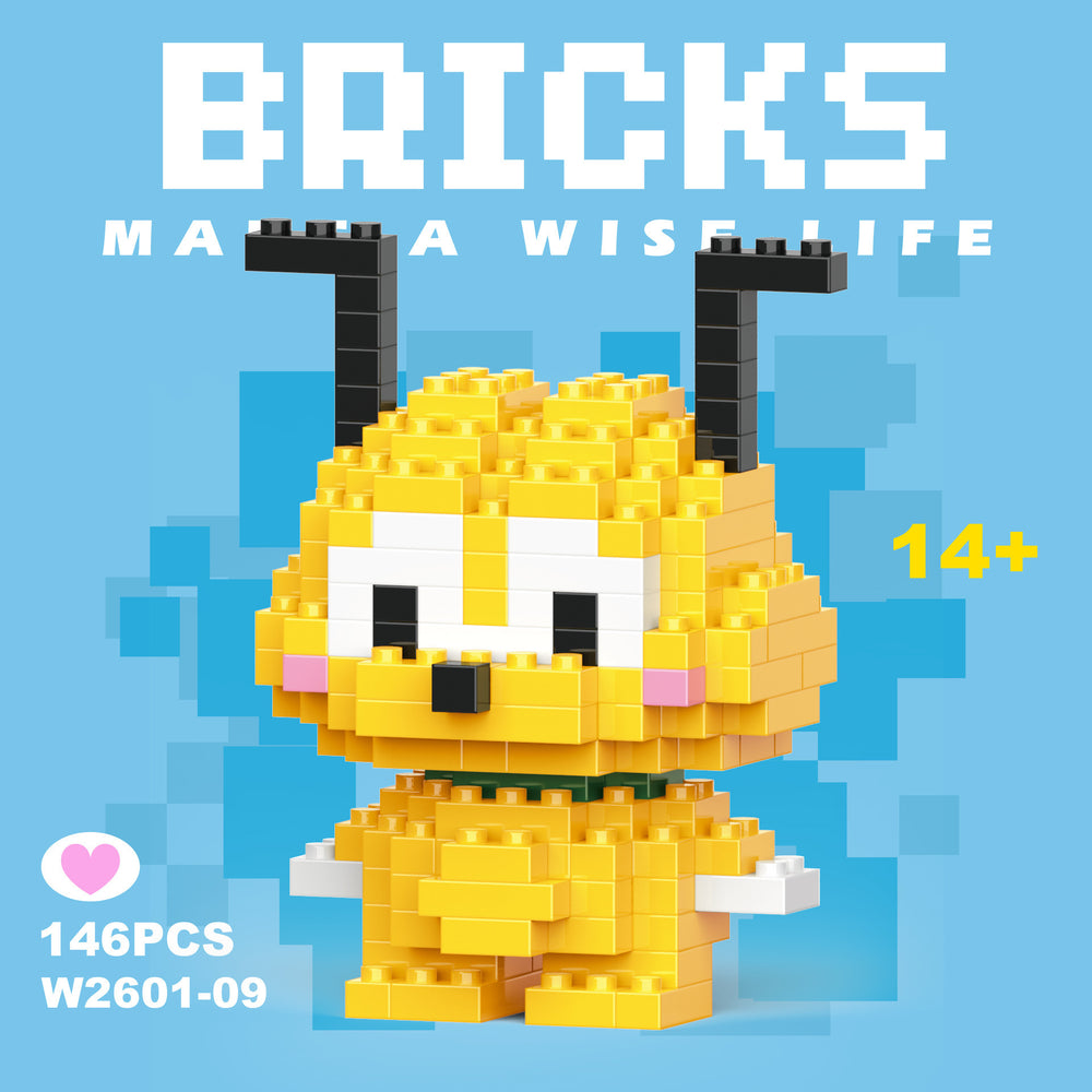 Compatible with lego bricks, children's educational blind box figurines, assembly toys, gifts, micro-pellet building blocks for boys and girls