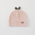 Cherry bow baby hat (pink)
