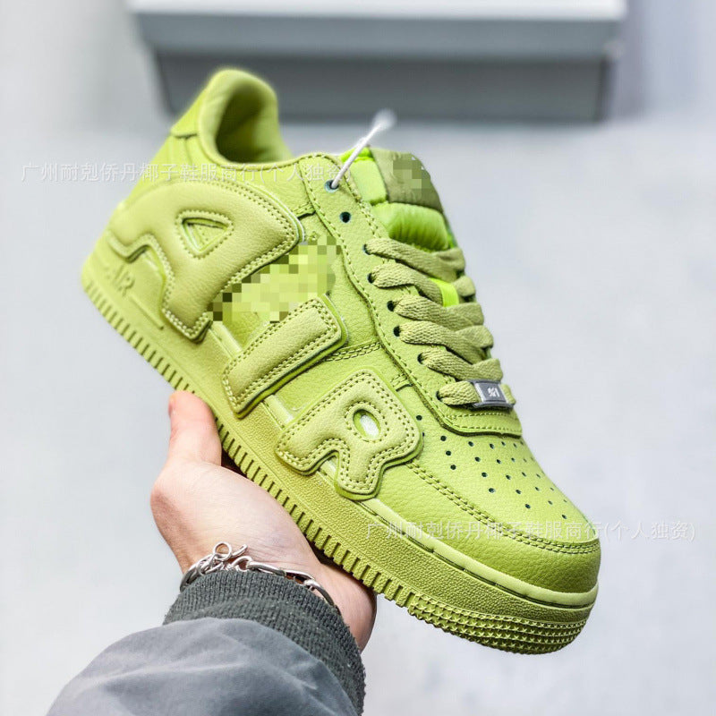 Putian cpfxaf1 skateboard shoes collaboration air force 1 3m reflective men's and women's student sneakers casual basketball shoes