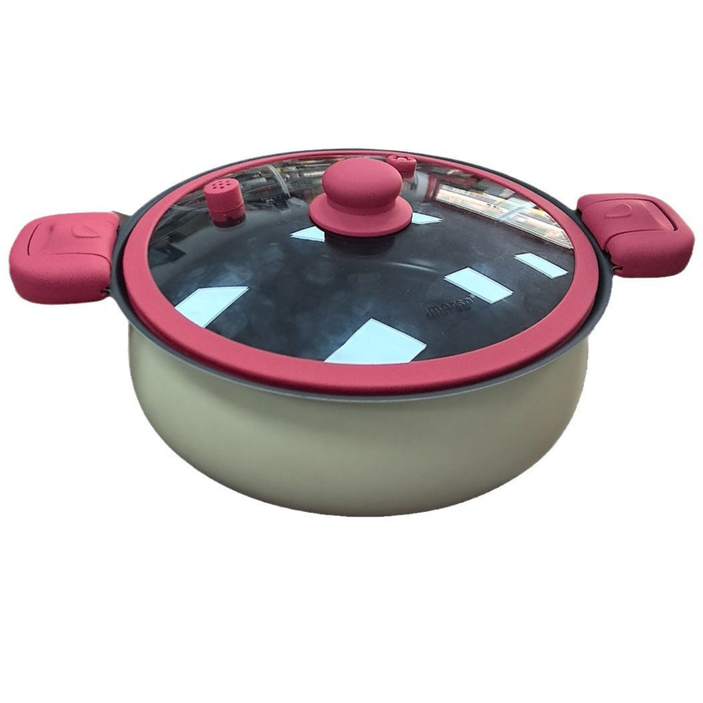 New low-pressure non-stick soup pot, brand new, uncoated, multi-functional, large capacity, micro-pressure cooker, stove-top compatible, wholesale gift option