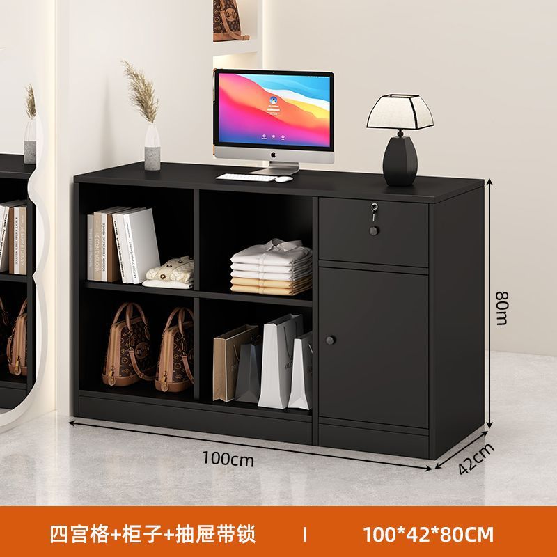 Bar counter, cashier counter, small casual modern convenience store, milk tea shop, reception desk, hair salon, clothing store counter, front desk