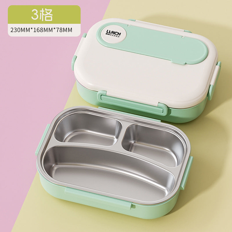 Kids' insulated lunch box - perfect for elementary and middle school students - divided compartment bento box - 304 stainless steel lunch container for boys
