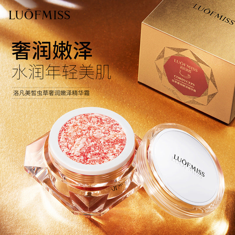Luofan Meixi Cordyceps Luxury Moisturizing Essence Cream, Smooth, Soft, Hydrating, Moisturizing, Facial Care
