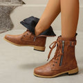 fall and winter roman women's boots cross strap round toe knee socks boots plus sizeflatsstudsbootscasualeasiest for match