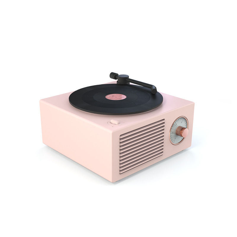 Album cd player retro record player wireless bluetooth speaker home mini stereo birthday gift for her