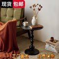 Scandinavian modern casual corner table living room for home coffee table iron bedside balcony retro round table sofa bedroom side cabinet
