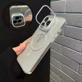 Lens holder suitable for iphone apple 17 mobile phone case transparent glitter magnetic 15/16pro anti-fall protective case