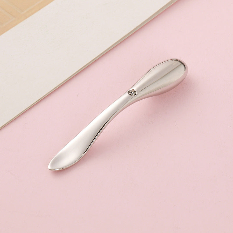 Eye cream applicator, skincare cream spatula, massage wand, serum infusion wand, metal eye cream massage tool, beauty eye massage spoon