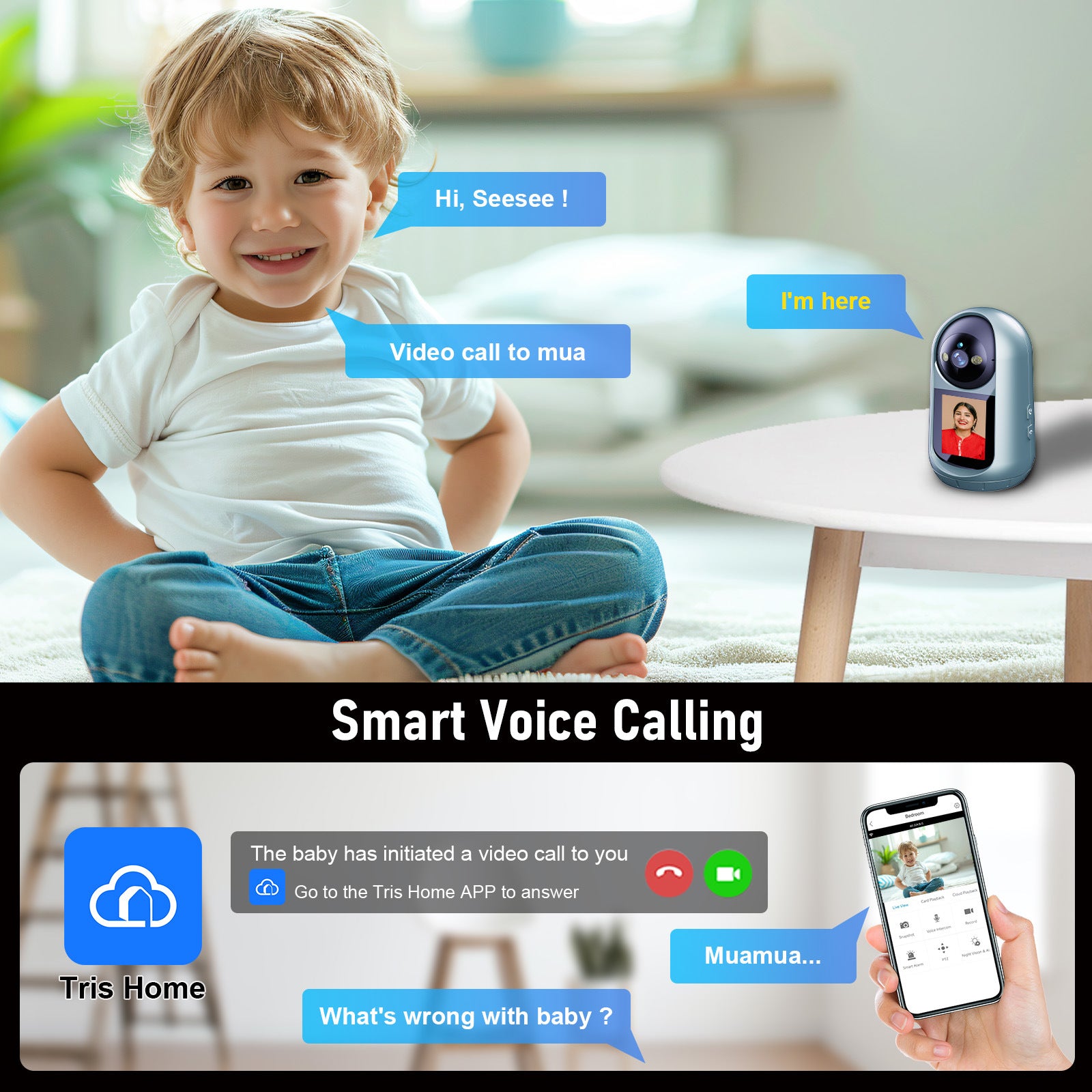 Factory direct sales two-way video call camera   explosion voice call AI PTZ high definition monitoring