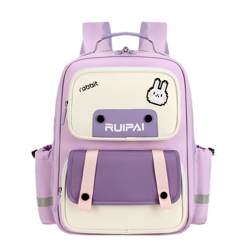Rui brand schoolbag for primary school students in grades 3 to 6, boys and girls, children's spine care and burden reduction, schoolbag and girl manufacturer customization