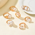 Wholesale faux pearl ring sets - european & american style, vintage baroque, stackable, unique design, knuckle rings
