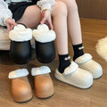 Fashion soft bottom toe-cap cotton slippers for women outwear 2023 autumnew arrival thick bottom cute heattech slippers