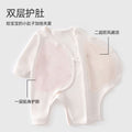 Babibele pure cotton boneless baby rompers all year round butterfly clothing toddler onesie long sleeves belly protection home clothes