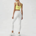 Thin stripes sports lintimates nude yoga bra quick-drying sleeveless running sports fitness wear for women with chest pads