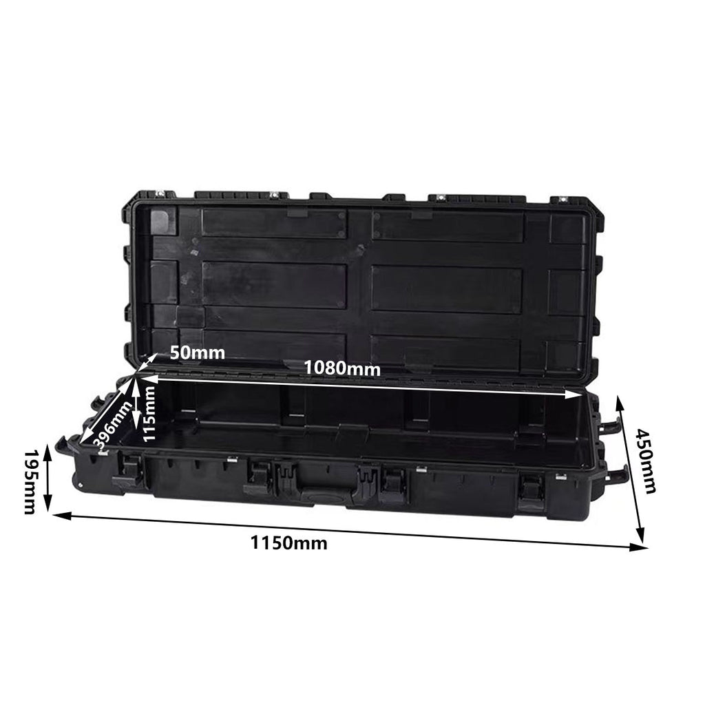 Off-road roof protection box Long plastic box Fishing rod storage box Large equipment Tow instrument Safety protection box