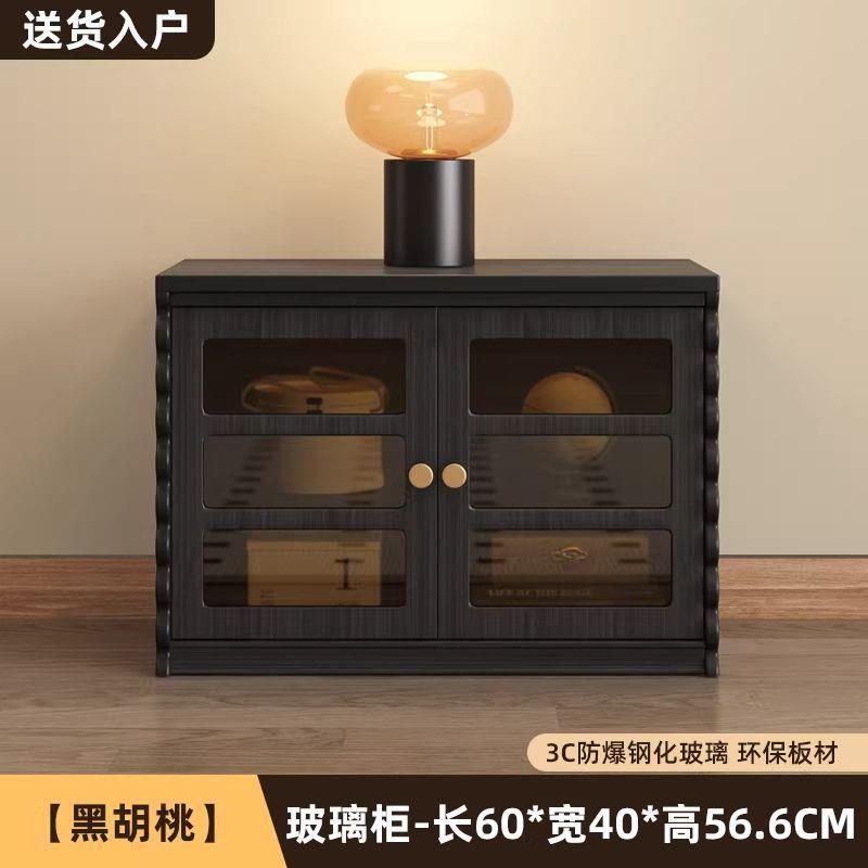 French retro tv cabinet living room wall storage cabinet medieval style floor cabinet accessible luxury checkerboard cabinet storage cabinet