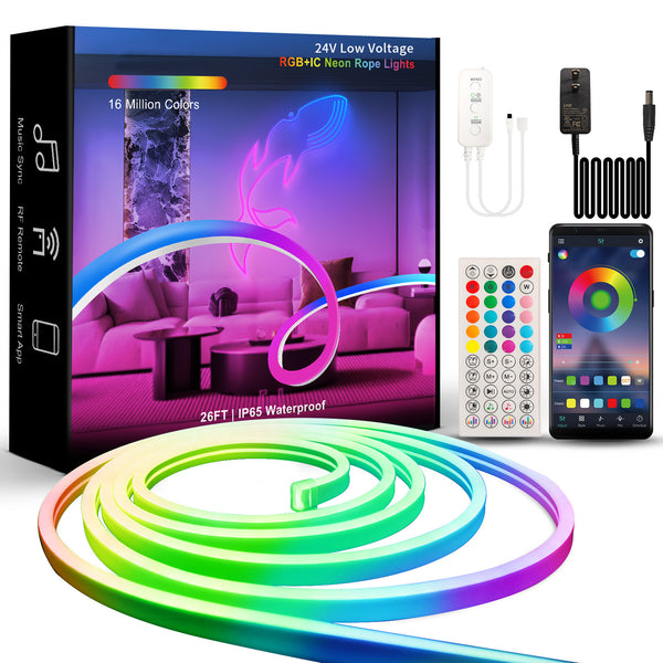 Symphony LED light strip set, linear rgb light strip, outdoor waterproof flexible silicone neon light strip