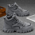 High-top men's boots - spring 2025 new collection: men's chunky sole, non-slip martin boots, outdoor wear-resistant work boots