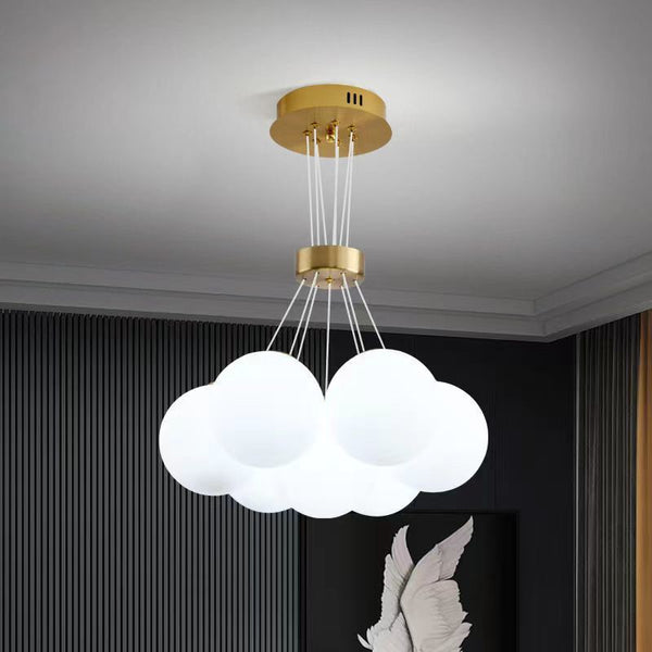 Nordic bedroom lamp living room chandelier designer creative planet moon lamp modern minimalist bubble ball children's room lamp
