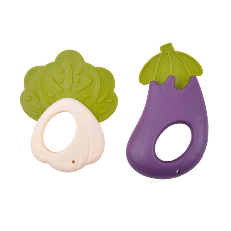 Cross-border  export baby hand rattle toys can gnaw teething glue rattle toys 0-3 to 6 months baby